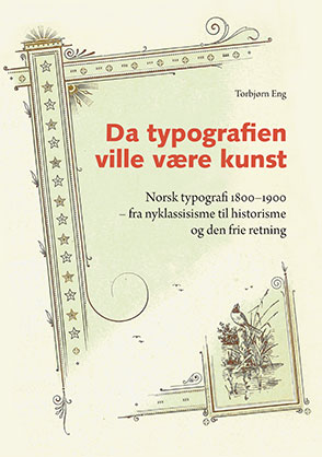 Forsida av bindet til Da typografien ville være kunst