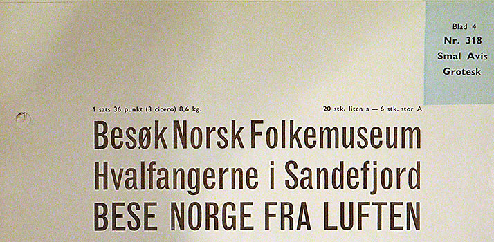 Avisgrotesk fra Gulowsen