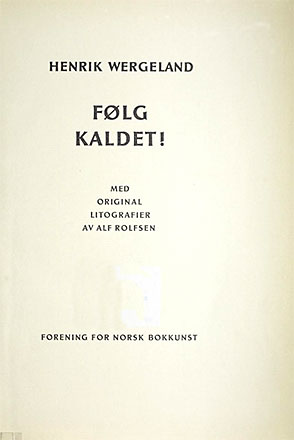 Tittelsiden til Følg kaldet!