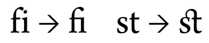 To sider fra Typographische Mittelilungen