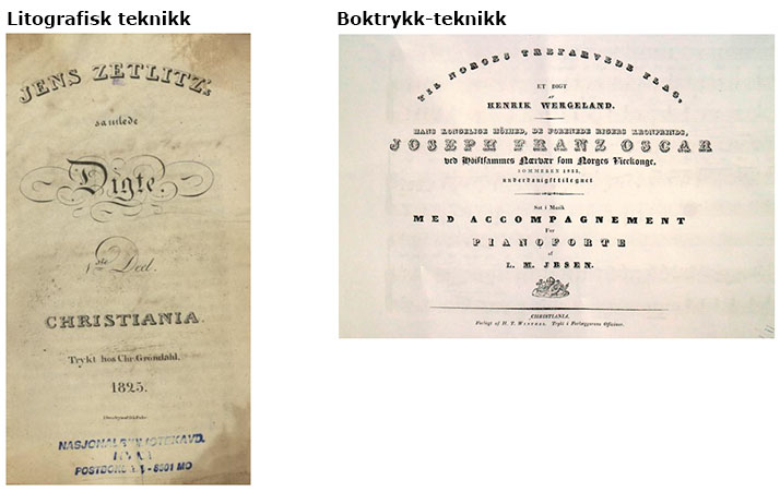 Litografert trykk vs boktrykk