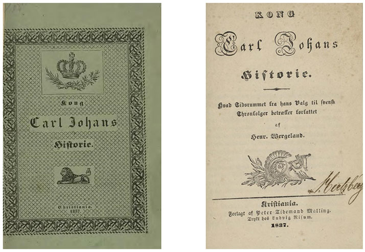 Henrik Wergeland: Kong Carl Johans historie