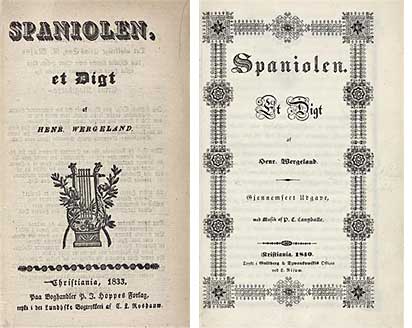 Spaniolen fra 1833 og 1840.